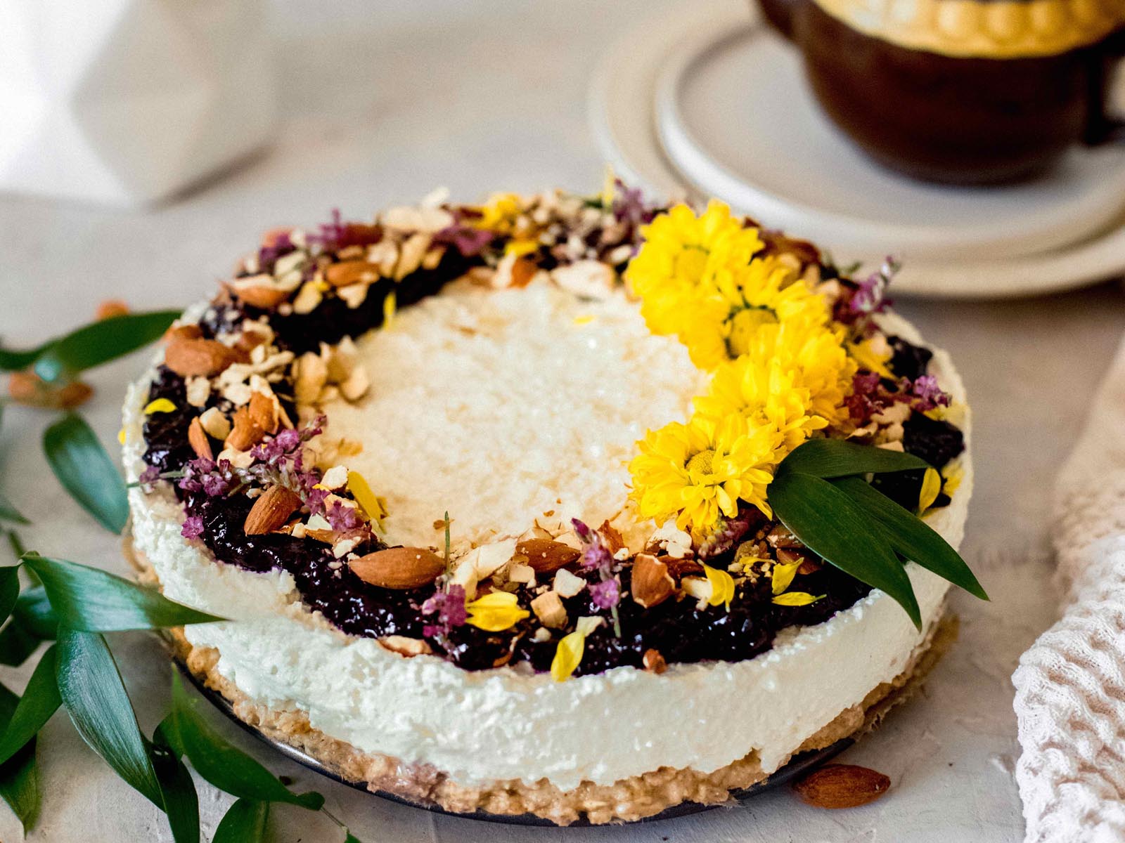 Domci Raffaello cheesecake bez cukru