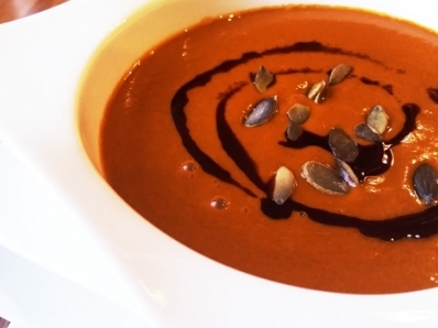 Teplé raw gaspacho