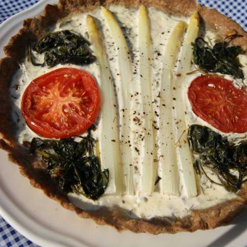 Zeleninový špaldový quiche